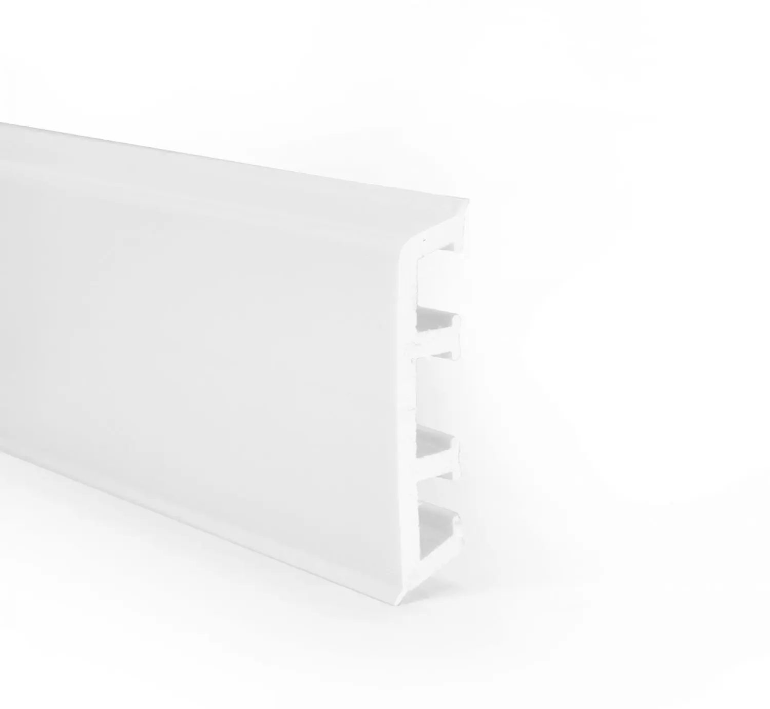 5118, 3.1 m - skirting with soft lips, white